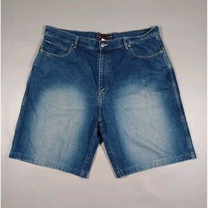 Phat Farm Shorts Mens 44 Blue Medium‎ Wash Denim  11 Inch Inseam Y2K